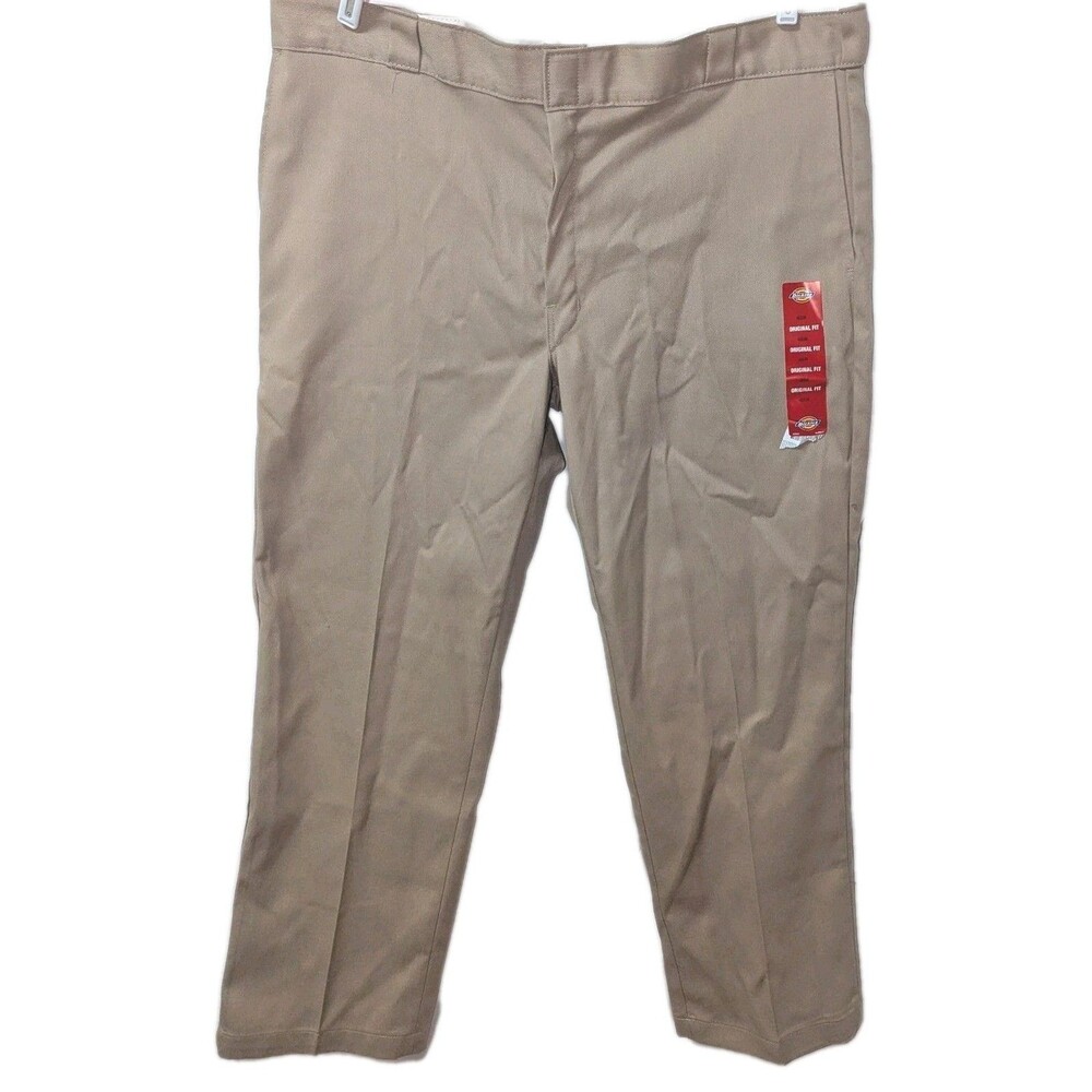 Dickies 874 Original Fit FLEX Work Pants Tan 42x30 NWT Durable Twill
